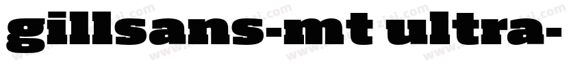gillsans-mt ultra字体转换